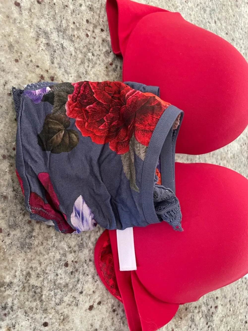 Victoria’s Secret perfect shape Push-Up Bra with Soma Floral Lace underwear Set